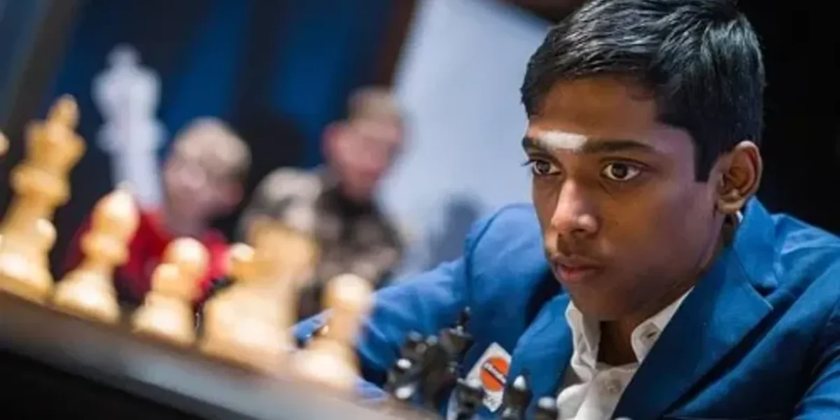 FIDE World Cup : Indian Grandmaster Rameshbabu Praggnanandhaa and World No. 1 Magnus Carlsen ended in a draw after 35 moves, in Baku