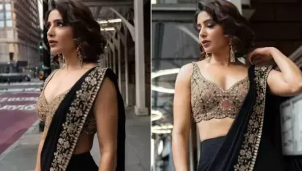 Samantha Ruth Prabhu takes over New York in an exquisite Arpita Mehta sari