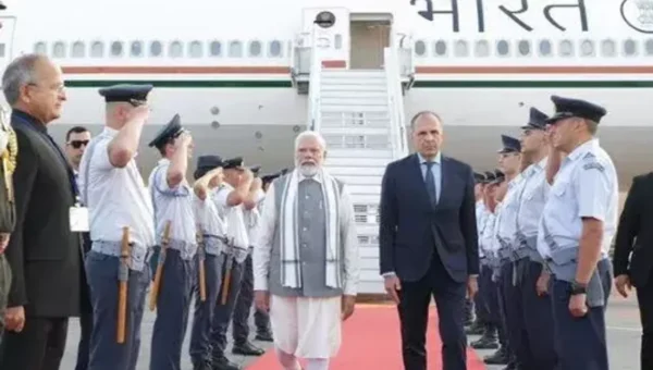 PM Narendra Modi arrives in Greece