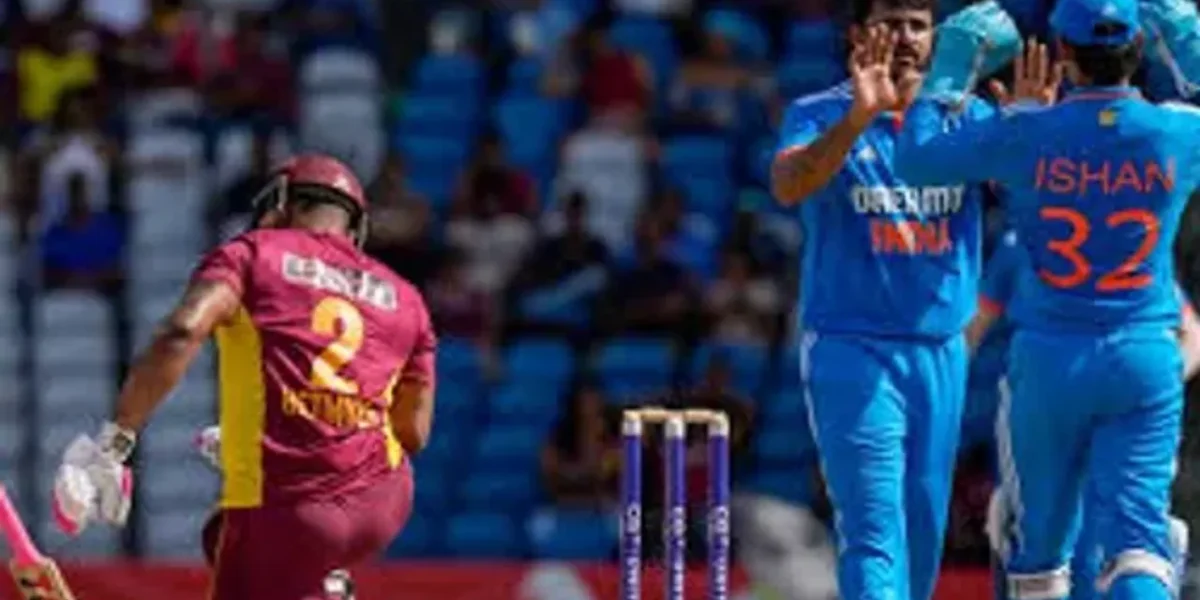 India beat West Indies by 200 runs in third ODI to win three-match series 2-1