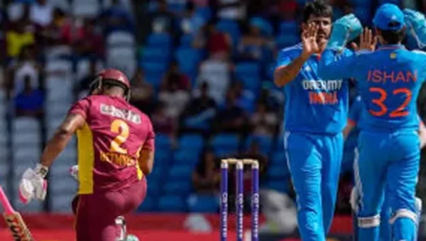 India beat West Indies by 200 runs in third ODI to win three-match series 2-1