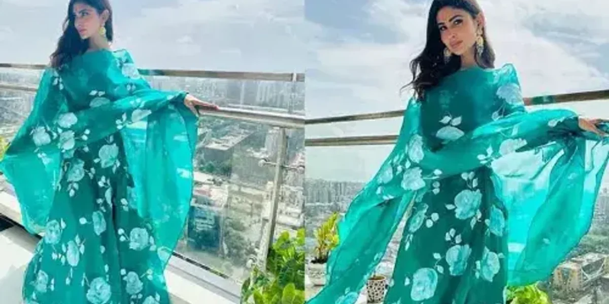 Mouni Roy sets traditional fashion bar high in emerald green anarkali