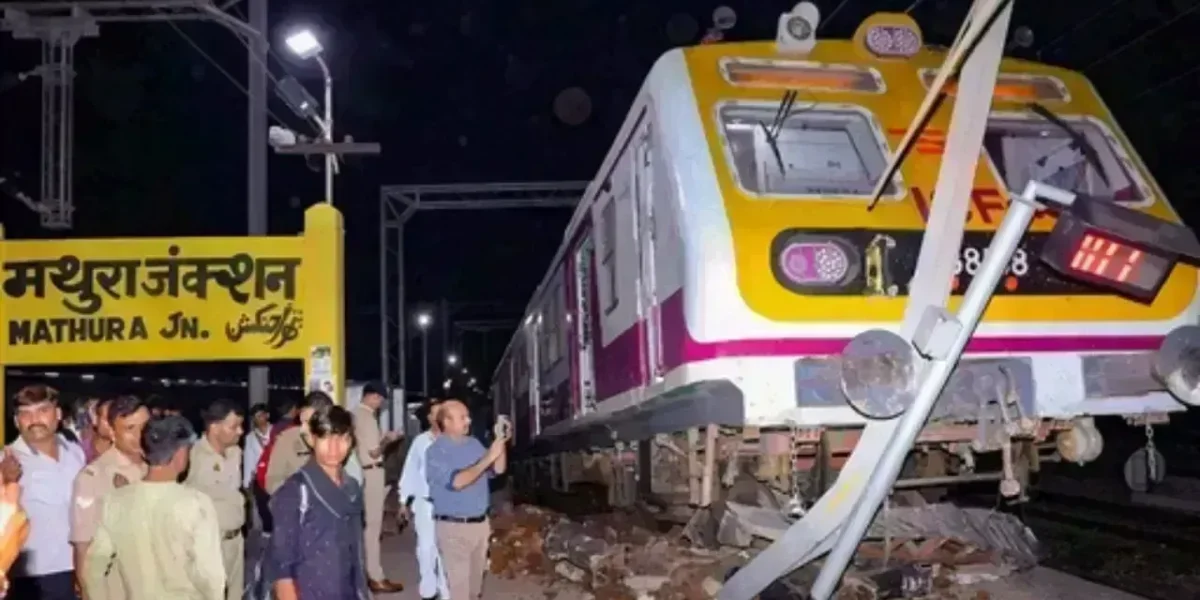Uttar Pradesh: Train climbs on platform on Mathura Railway Station, 1 injured