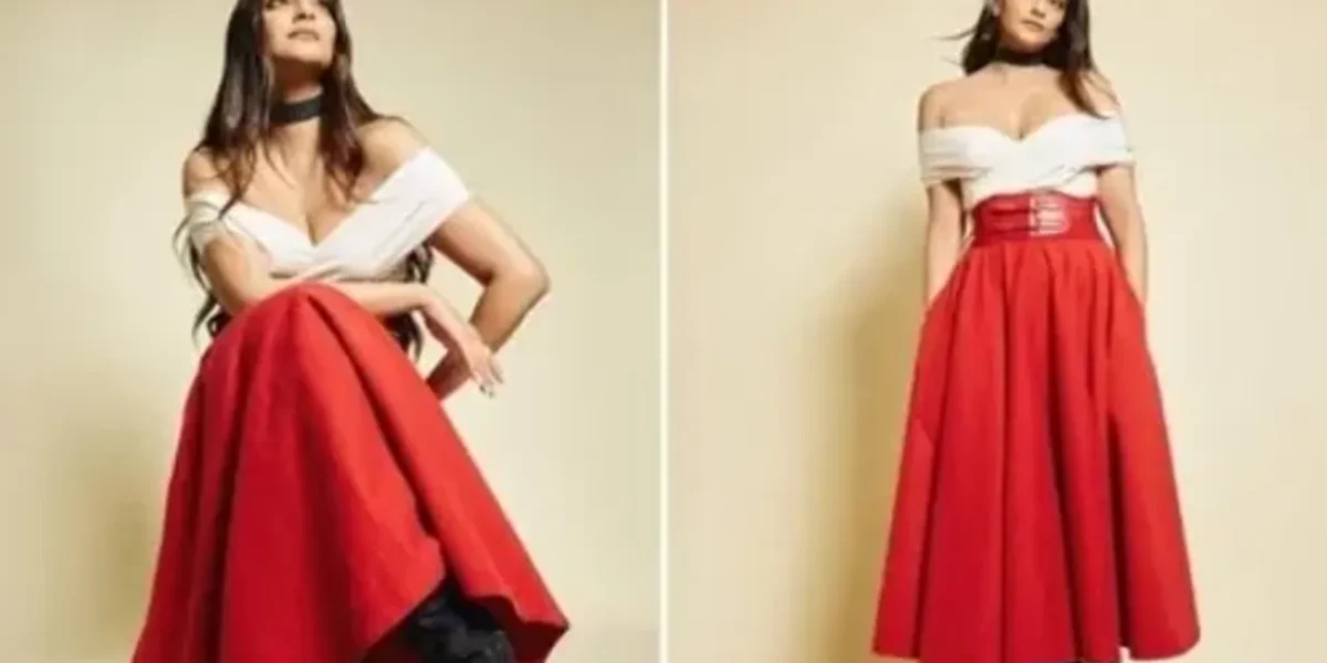Sonam Kapoor ‘paints the town red’ in a gorgeous ensemble