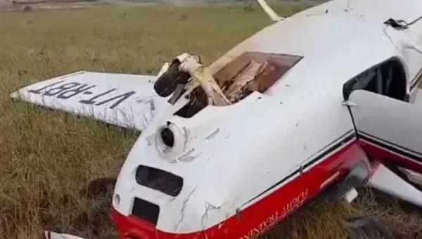 Training aircraft crashes in Pune’s Gojubavi village; pilot, co-pilot injured