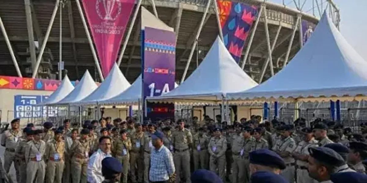 6,000 Cops to turn Gujarat stadium into fortress as PM Modi turns up to cheer for India against Oz on Sunday