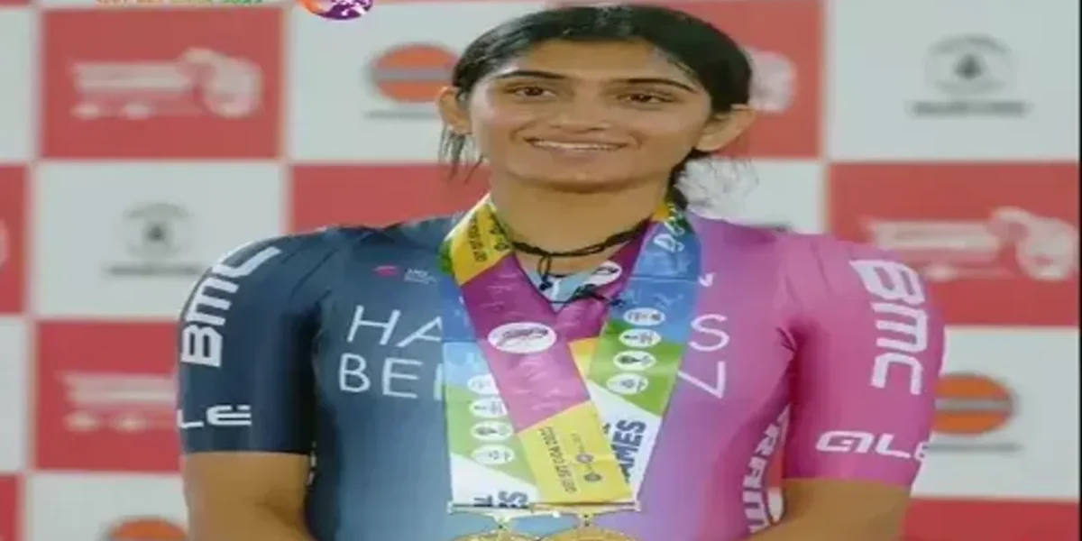 National Games 2023: Meenakshi from Haryana bags two Gold medals in cycling