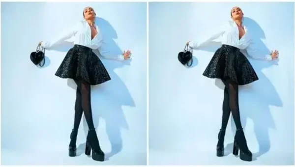 Malaika Arora steals hearts in stylish white shirt and black mini skirt ensemble