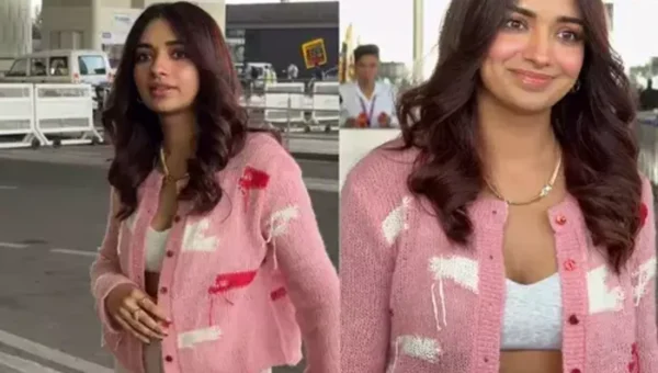 Jiya Shankar turns airport into her own fashion runway