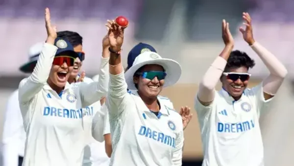 In women’s cricket, India thrashed England in one-off Test match in Mumbai by margin of 347 runs