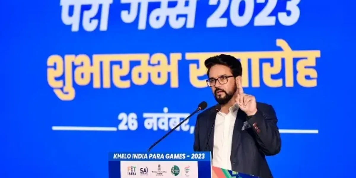 Union Minister Anurag Singh Thakur formally inaugurates first-ever Khelo India Para Games in New Delhi