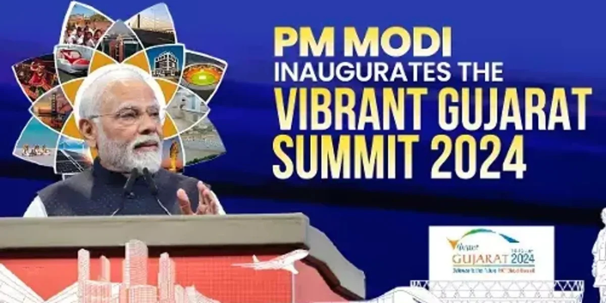 PM Narendra Modi inaugurates Vibrant Gujarat Global Summit in Gandhinagar
