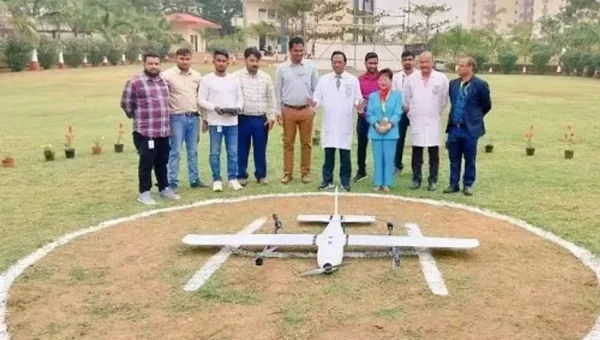 AIIMS Bhubaneswar uses drone to transport blood to community health centre