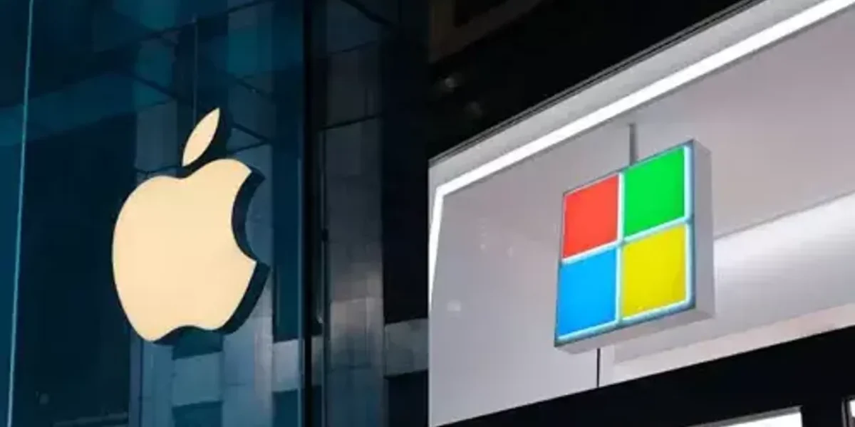 Microsoft briefly overtakes Apple as world’s most valuable company