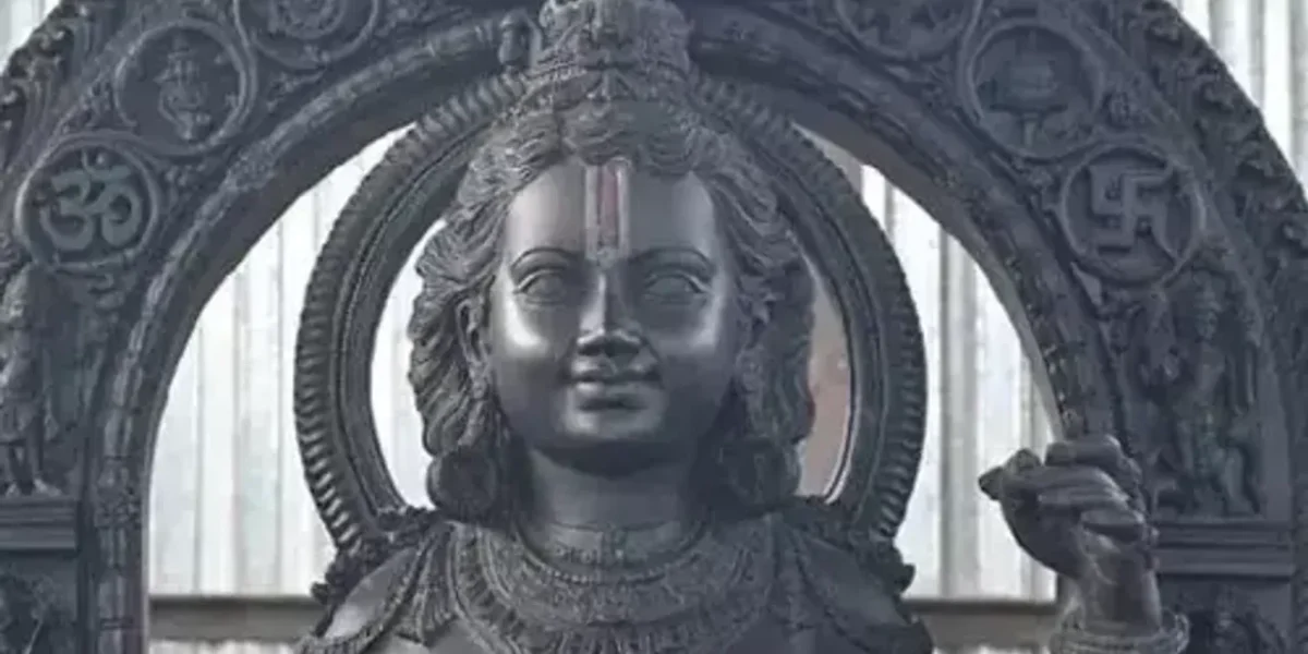 First glimpse of Ramlala’s ethereal face, photo goes viral