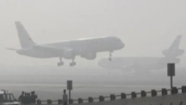 Air travel hit at Delhi Airport due to foggy conditions and low visibility
