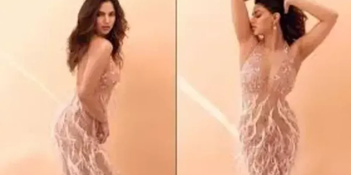Harnaaz Sandhu turns heads in stunning backless gown with fur embellishments