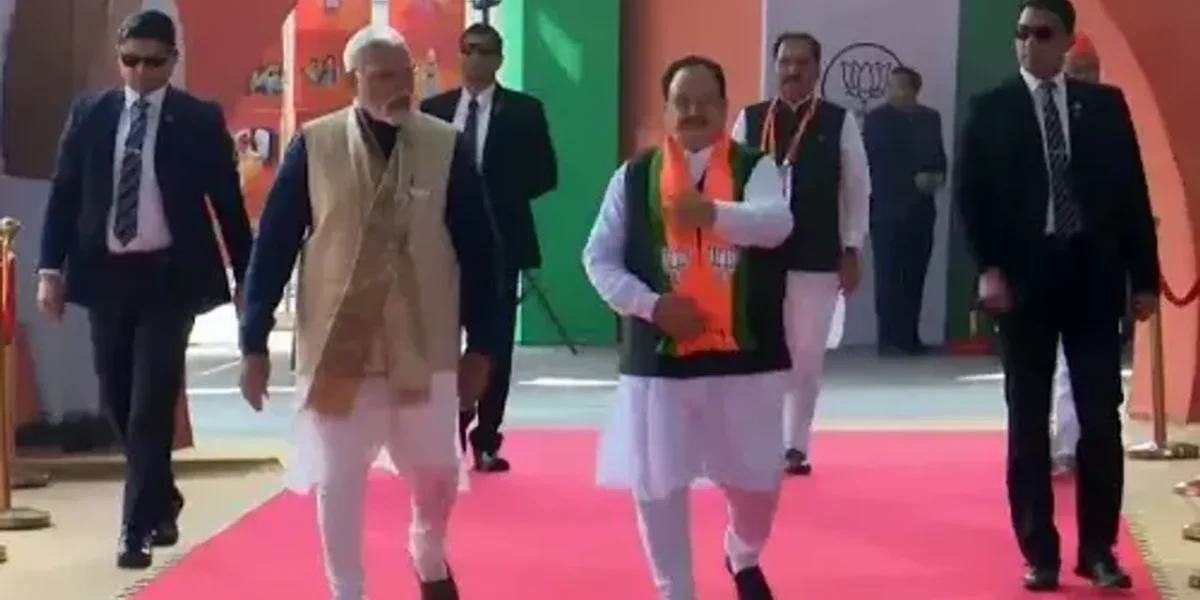2 national convention of BJP begins with party’s office bearers meeting in Delhi, PM Modi attends meeting