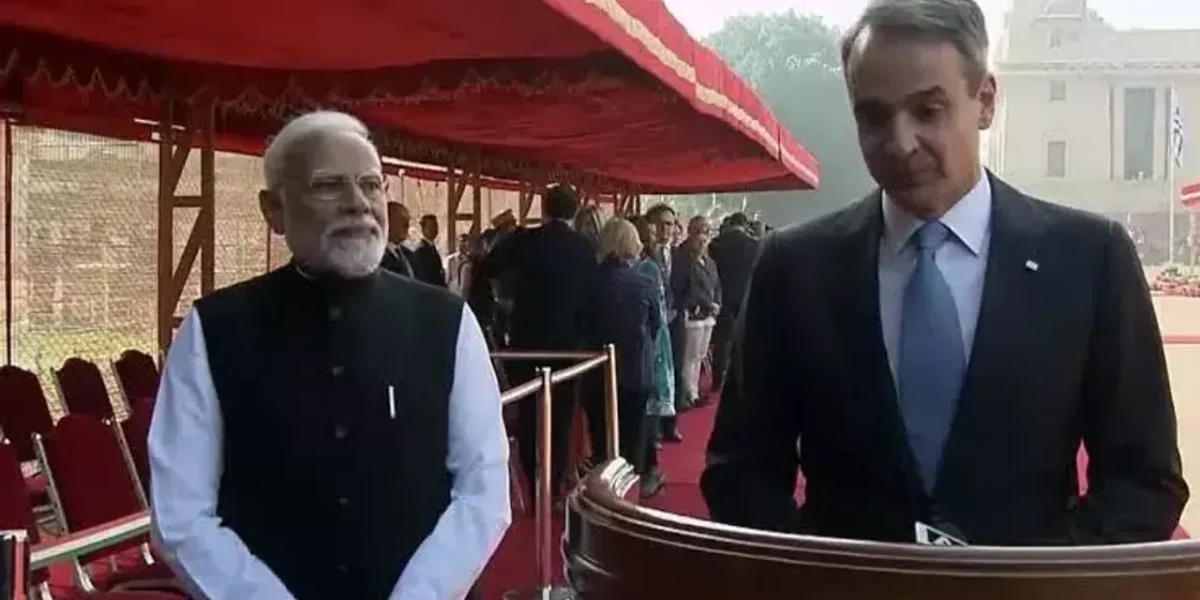 PM Modi holds talks with his Greek counterpart Kyriakos Mitsotakis in New Delhi