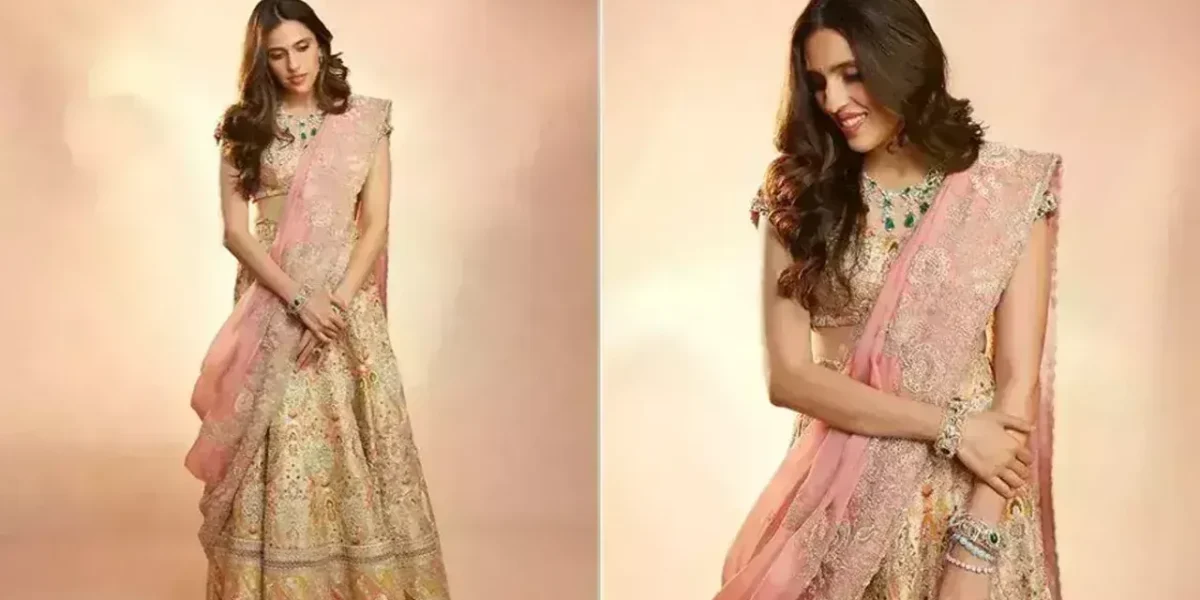 Shloka Mehta’s golden Anamika Khanna lehenga for Anant-Radhika’s pre-wedding festivities is a fashion lesson in ethnic elegance
