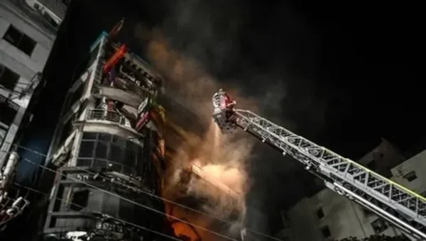 At least 43 people killed in a fire at a Shopping Mall in Bangladesh capital Dhaka