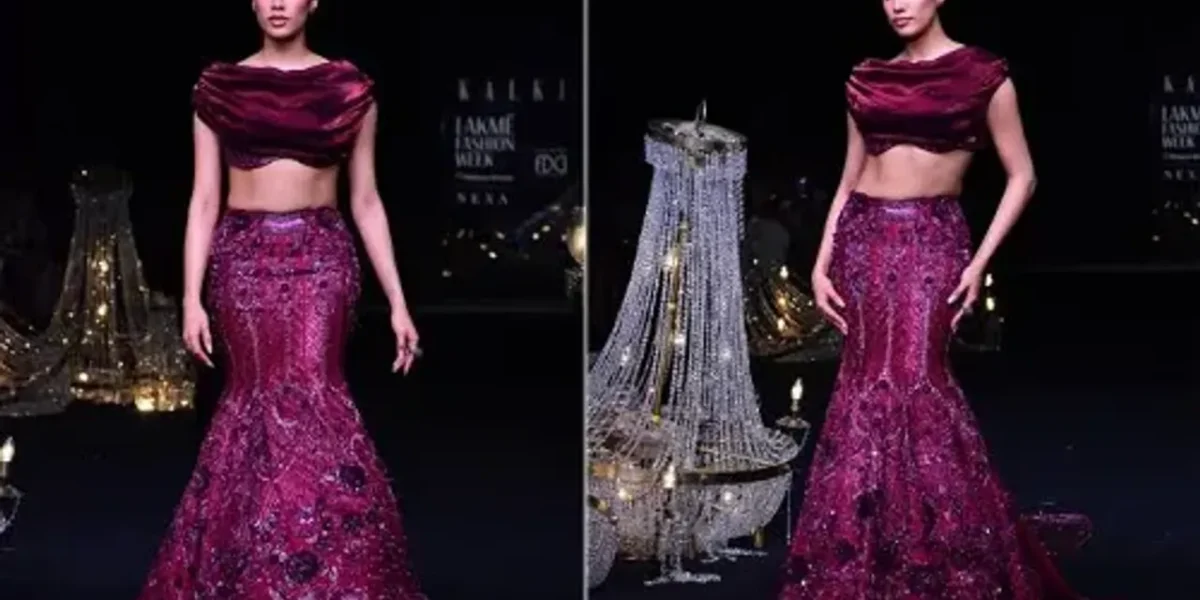 Janhvi Kapoor’s Jewel-Toned makeup looked snatched on the Lakme Fashion Week x FDCI Runway