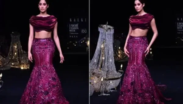 Janhvi Kapoor’s Jewel-Toned makeup looked snatched on the Lakme Fashion Week x FDCI Runway