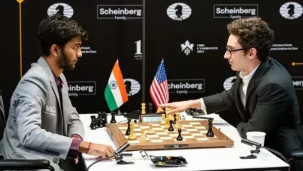 Chess: India’s D. Gukesh slipped to joint-second after playing out draw against USA’s Fabiano Caruana in round 11 of FIDE candidates tournament