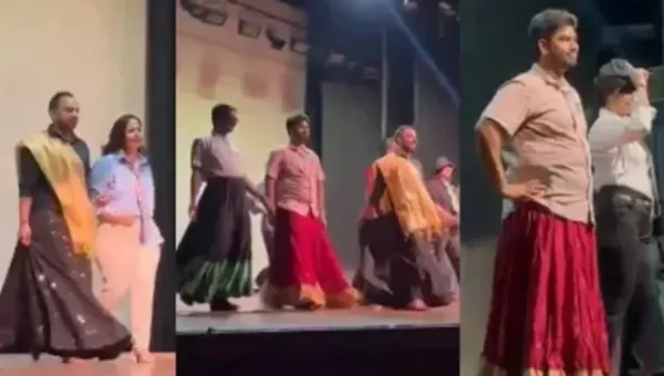 Delhi University professors cross-dress at fashion show