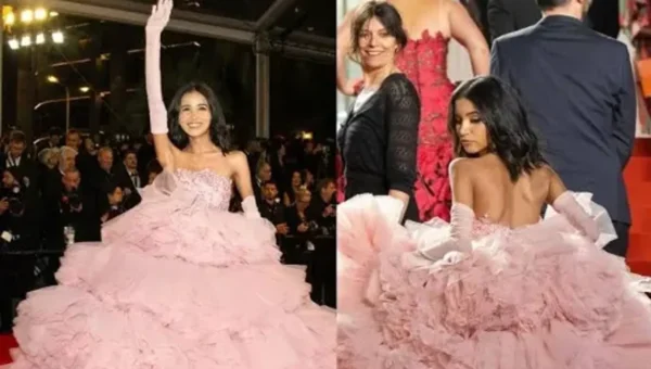 Delhi fashion influencer Nancy Tyagi makes history as she becomes first to stitch her own outfit at Cannes Film Festival