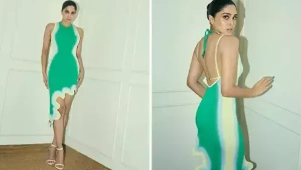 Sharvari Wagh heats up summer fashion in stylish teal green backless midi dress worth ₹81k