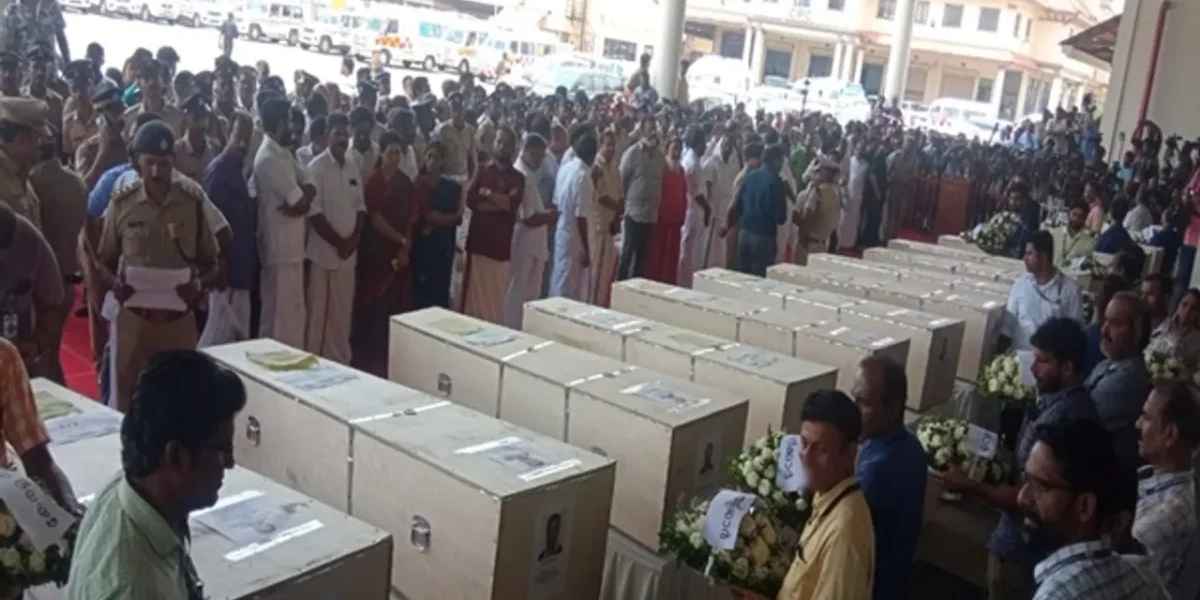 IAF Aircraft carrying the mortal remains of Indians died in Kuwait fire reached Kochi