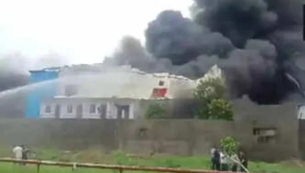 Massive fire erupts at factory in Gujarat’s Silvassa