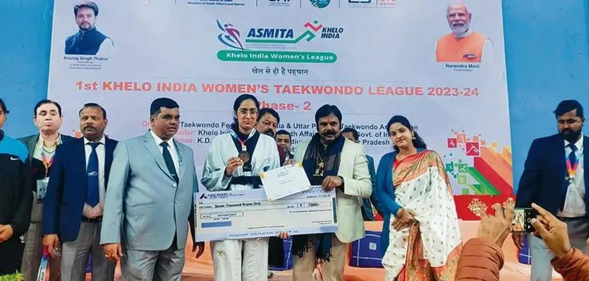 Nazira Banoo wins gold in taekwondo at Khelo India Women’s League