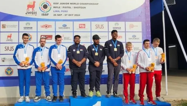 Indian Trio Wins Gold in Men’s 25m Rapid-Fire Pistol at ISSF Junior World Championship