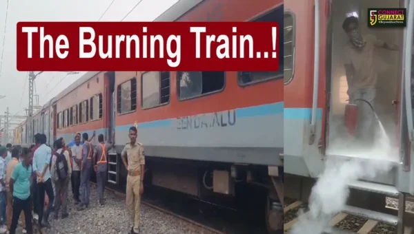 Bharuch: A sudden fire incident took place in Amritsar Express coming from Mumbai , no casualties reported