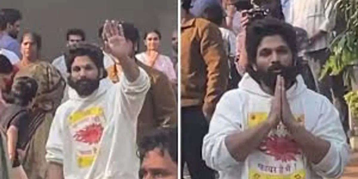 Allu Arjun walks free after spending a night in jail in Hyderabad stampede case