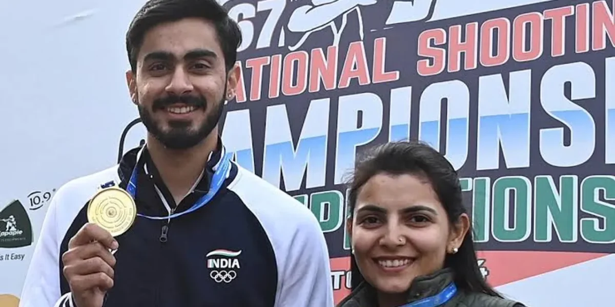 Maheshwari Chauhan and Anantjeet Singh Naruka win Skeet mixed team title for Rajasthan at National Shooting Championship