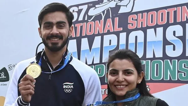 Maheshwari Chauhan and Anantjeet Singh Naruka win Skeet mixed team title for Rajasthan at National Shooting Championship
