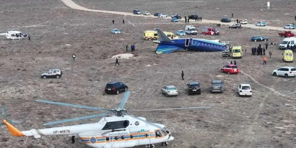 Bodycam footage shows distressing aftermath of Azerbaijan Airlines plane crash in Kazakhstan