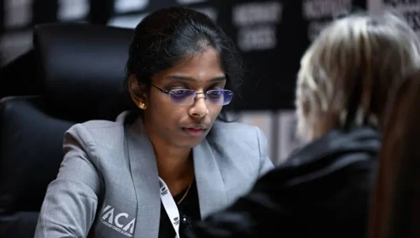GM Rameshbabu Vaishali tops table to qualify for knockout stage in FIDE World Blitz Championship 2024