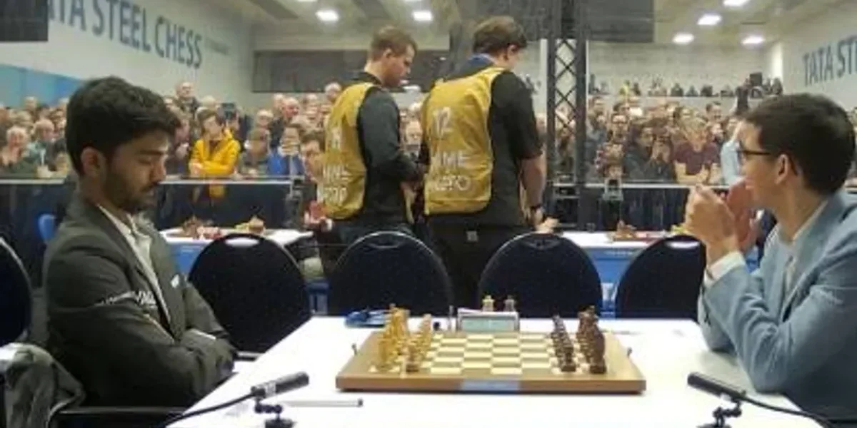 World Champion D Gukesh defeats Anish Giri; Wins first round at Tata Steel Chess Tournament