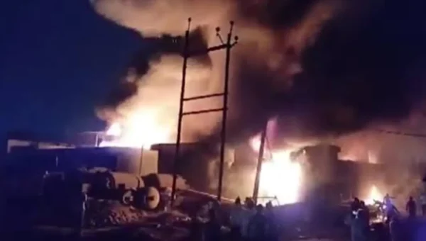 Fierce Fire at scrap godown near NH 48 in Ankleshwar, 5 fire tenders douse flames