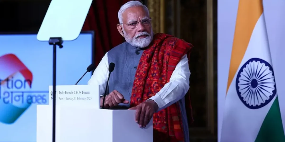 PM Modi addresses India-France CEOs Forum with French President in Paris