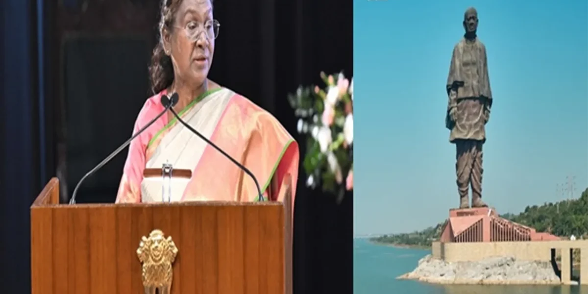 President Murmu to visit Statue Of Unity, Ekta Skill Development Centre in Gujarat