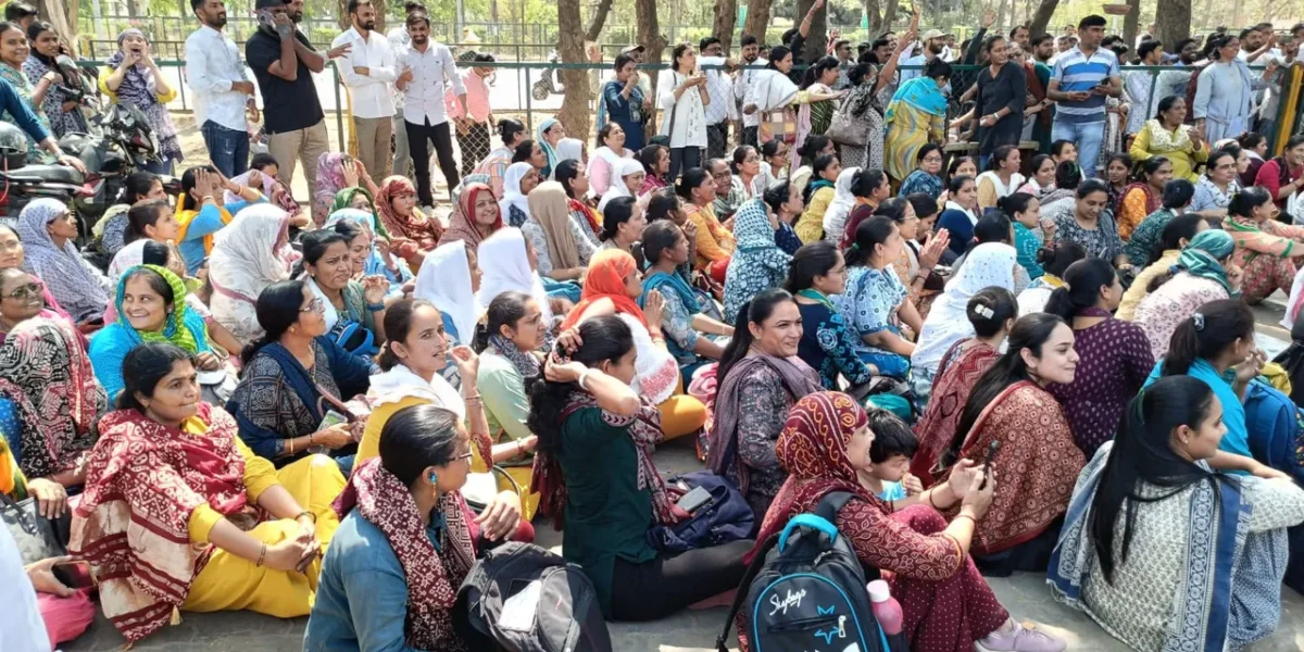 Health workers’ protest: 2,000 employees terminated by Gujarat government