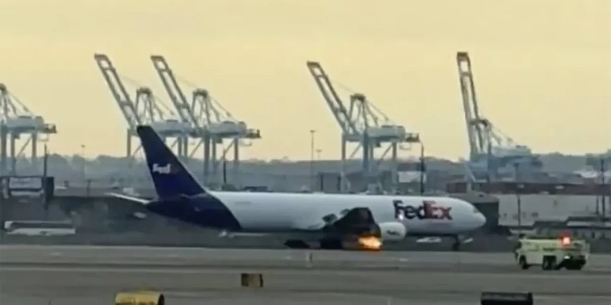 FedEx cargo plane catches fire mid-air after bird strike