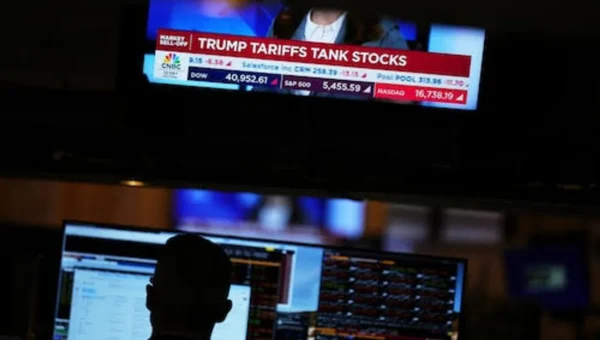 Dow plunges 1,200 points as global markets sink over Trump trade war fears