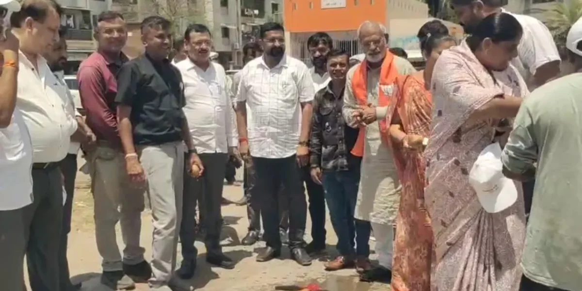 Ankleshwar: MLA Ishwar Singh Patel Lays Foundation for Rs. 1.47 Crore Development Projects in Sai Milan Society