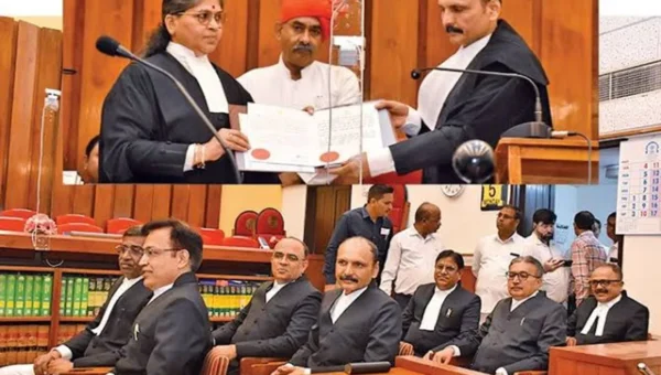 Gujarat Chief Justice Sunita Agarwal administers oath to seven new HC judges